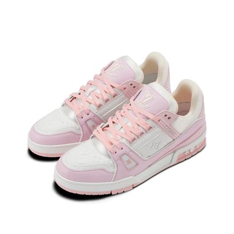 louis vuitton pink trainers.